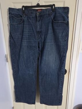 Perry Ellis Men's Straight Jeans - Indigo Blue Denim